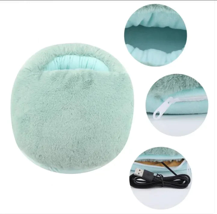 Pantuflas calefactables eléctricas HeatEase™ – Almohadilla y cojín térmico para los pies en invierno